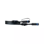 PAULMANN Przewód połączeniowy Plug & Shine 1m 1in-3out IP68 czarny / tworzywo sztuczne