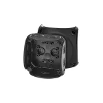 DK 0200 B Puszka do inst. wewn., czarna, IP 66, z dławnicami membran., 93x93x62mm, bez zacisków