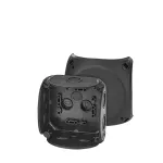 DK 0400 B Puszka do inst. wewn., czarna, IP 66, z dławnicami membran., 104x104x70mm, bez zacisków
