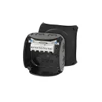 KF 0202 B Puszka do inst. zewn., czarna, IP 66/IP 67, 93x93x62, z zac. 5-bieg., 2,5 mm2, Cu