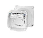KF 0606 G Puszka do inst. zewn., szara, IP 66/IP 67, 130x130x77, z zac. 5-bieg., 6 mm2, Cu