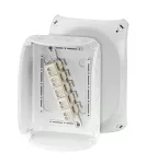 KF 1610 G Puszka do inst. zewn., szara, IP 66/IP 67, 210x155x92, z zac. 5-bieg., 10 mm2, Cu