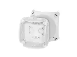 DK 0200 GZ Puszka do inst. wewn., szara, IP 66, z dławnicami membran., 93x93x62mm, bez zacisków