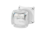 DK 0202 GZ Puszka do inst. wewn., szara, IP 66, z dławnicami membran., z zac. 5-bieg., 2,5 mm2, Cu