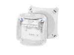 DK 0402 GZ Puszka do inst. wewn., szara, IP 66, z dławnicami membran., z zac. 5-bieg., 2,5 mm2, Cu