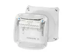 DK 0606 GZ Puszka do inst. wewn., szara, IP 66, z dławnicami membran., z zac. 5-bieg., 6 mm2, Cu