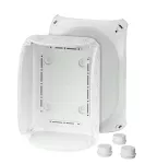 DK 1600 GZ Puszka do inst. wewn., szara, IP 66, z dławnicami membran., 210x155x92mm, bez zacisków