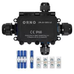 Puszka n/t HD IP68, 0,5-6,0mm2 ,2 dławnice M20, 2 dławnice M16, układ X