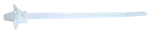 Opaska wciskana, bezbarwna 200x4,8mm, D=30mm, PA6.6, d=6mm