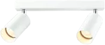 Reflektor sufitowy, regulowany, biały 100-240VAC, 50Hz, 2xGU10, max.2x35W