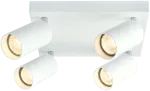 Reflektor sufitowy, regulowany, biały 100-240VAC, 50Hz, 4xGU10, max.4x35W