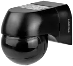 Czujnik ruchu montowany na ścianie, czarny 230V, 50Hz, 180°, max. 12m, 10s-15min, 3-2000lux, IP44