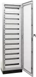 Modułowa rozdzielnica, metalowe drzwi, szyny DIN-RAIL W×L×H=600×2100×400 / 288M (12×24) , IP54