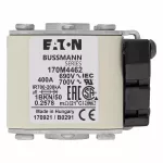 170M4462 Wkładka szybka, 400 A, AC 690 V, size 1, 53 x 69 x 51 mm, aR, IEC, UL, wskaźnik K, flush end, M8