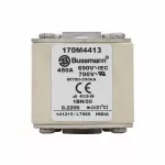 170M4413 Wkładka szybka, 450 A, AC 690 V, size 1, 53 x 69 x 51 mm, aR, IEC, UL, wskaźnik, flush end, M8