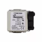 170M3566 Wkładka szybka, 250 A, AC 690 V, compact size 1, 45 x 59 x 51 mm, aR, IEC, UL, wskaźnik K, 18 UNC