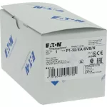 P1-32/EA/SVB/N Rozłącznik główny, 3 bieg. + N, 32 A, funkcja awaryjnego zatrzymania, blok. na kłódkę w pozycji Wył., montaż natablicowy, pokrętło czerwono-żółte z blokadą na kłódkę