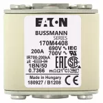 170M4408 Wkładka szybka, 200 A, AC 690 V, size 1, 53 x 69 x 51 mm, aR, IEC, UL