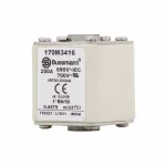 170M3416 Wkładka szybka, 250 A, AC 690 V, compact size 1, 45 x 59 x 51 mm, aR, IEC, UL, wskaźnik, flush end, M8
