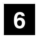 86TQ18 Wkładka przycisku czarna, 6
