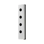 M22-FI4 Obudowa natynkowa płytka, 4 otwory 22mm