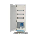 KLV-60HWS-W-HY36-F Rozdzielnica multimedialna podtynk. G-K IP30 3x42 płaska, drzwi wifi