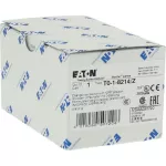 T0-1-8214/Z Przełącznik zasilania, Styki: 2, 20 A, tabliczka: 201, 45 °, z samopowrotem, montaż rozłączny, pokrętło czarne bez możliwości blokady