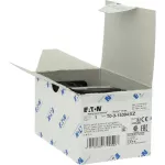 T0-3-15394/EZ Uniwersalny przełącznik sterujący, Styki: 6, Samopowrót z pozycji 1 i 2, 20 A, tabliczka: 201, 45 °, z samopowrotem, montaż natablicowy 22,3 mm, pokrętło czarne bez możliwości blokady