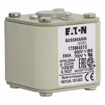 170M4515 Wkładka szybka, 550 A, AC 690 V, size 1, 53 x 69 x 51 mm, aR, IEC, UL, wskaźnik, flush end, 18 UNC