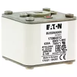 170M5412 Wkładka szybka, 630 A, AC 690 V, size 2, 61 x 77 x 51 mm, aR, IEC, UL, wskaźnik, flush end, M10