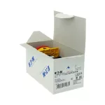 T0-2-15679/EA/SVB Rozłącznik główny, 3 bieg. + 1 NO, 20 A, funkcja awaryjnego zatrzymania, 90 °, blok. na kłódkę w pozycji Wył., montaż natablicowy, pokrętło czerwono-żółte z blokadą na kłódkę