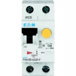 PKNM-40/1N/C/01-F-MW Wyłącznik kombinowany 10kA, In=32A, IΔN=0,1A, char. C, Typ F, 1+N bieg. Seria PKNM
