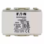 170M6408 Wkładka szybka, 500 A, AC 690 V, rozmiar 3, aR, IEC, UL, pojedynczy wskaźnik