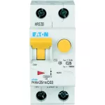 PKNM-25/1N/C/03-MW Wyłącznik kombinowany 10kA, In=25A, IΔN=0,3A, char. C, Typ AC, 1+N bieg. Seria PKNM