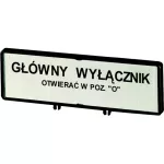 ZFS71-T0 Tabliczka czołowa z napis standardowym 