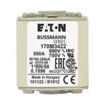 170M3422 Wkładka szybka, 550 A, AC 690 V, compact size 1, 45 x 59 x 51 mm, aR, IEC, UL