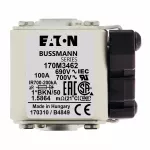 170M3462 Wkładka szybka, 100 A, AC 690 V, compact size 1, 45 x 59 x 51 mm, aR, IEC, UL, wskaźnik K, flush end, M8