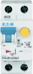 PKNM-20/1N/C/03-F-MW Wyłącznik kombinowany 10kA, In=20A, IΔN=0,3A, char. C, Typ F, 1+N bieg. Seria PKNM