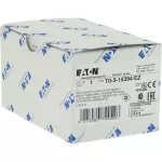 T0-3-15394/EZ Uniwersalny przełącznik sterujący, Styki: 6, Samopowrót z pozycji 1 i 2, 20 A, tabliczka: 201, 45 °, z samopowrotem, montaż natablicowy 22,3 mm, pokrętło czarne bez możliwości blokady