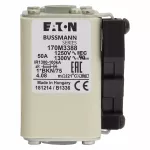 170M3388 Wkładka szybka, 50 A, AC 1250 V, compact size 1, 45 x 59 x 75 mm, aR, IEC, UL