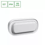 PASTILO 10W CCT 230V 120st IP54 IK10 205x105x47mm BIAŁY OWALNA