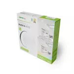 NYMPHEA BLACK &amp; WHITE RINGS 18W CCT 230V 115st IP54 FI250x52 BIAŁY/CZARNY OKRĄGŁA