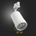 PAVA BASIC NA SZYNOPRZEWÓD 3F 20W CCT 230V 20-45ST IP20 RA80 84X136X185MM BIAŁY