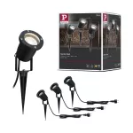 PAULMANN Reflektor ogrodowy SPECIAL LINE 3x3,5W GU10 3000k 230V czarny / aluminium