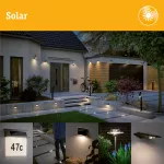 PAULMANN Oprawa ogrodowa SOLEY LED solar czujnik ruchu 3000K 100lm IP44 ruchu antracyt