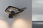 Oprawa elewacyjna ALARA LED RGBW+10W 450lm czujnik ruchu i zmierzchu IP44 230V antracyt / aluminium
