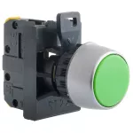 PRZYCISK KRYTY BSP ŻÓŁTY 2 ZW PIERŚCIEŃ NIKLOWANY ST22-AKG-20\.