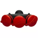 R-X3/44S Rozgałęźnik trzykrotny z klapką hermetyczną; 3x2p+Z; IP44; EXTREM; SCHUKO; rozberialne; czarno-czerwony