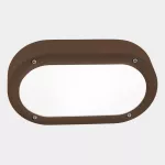 Wall fixture IP66 Basic Oval LED 8.5W SW 2700-3200-4000K ON-OFF Brown 793lm 05-E102-J6-EH