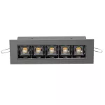 DENON RT wpust stropowy 15W/1500lm/34D/930, czarny głęboki (mat struktura) RAL 9005